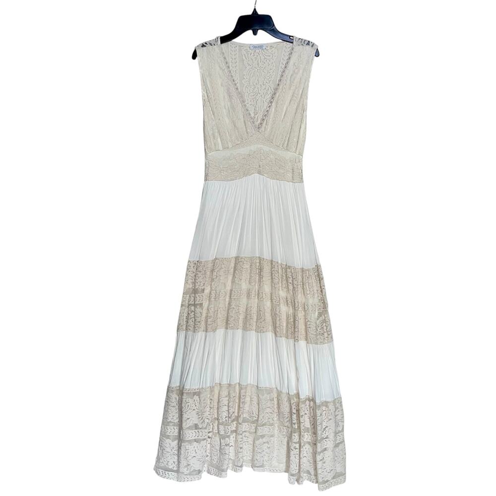Lace Boho Maxi Dress Cotton - Picture 2 of 10